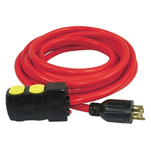 K-L1430R-25 - 25' Generator Extension Cord With Resets - KING CANADA