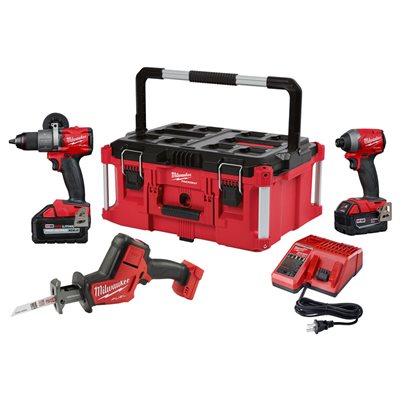 3 outils M18 FUEL avec grand coffre PACKOUT - Milwaukee Tool