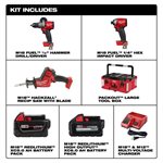 3 outils M18 FUEL avec grand coffre PACKOUT - Milwaukee Tool