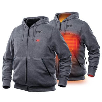302G-20L - Heated Hoodie Only L (GRAY) - MILWAUKEE 