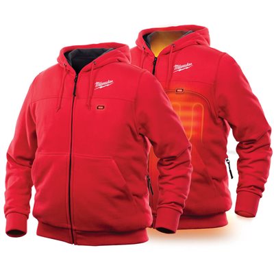 302R-20S - Heated Hoodie Only S (RED) - MILWAUKEE 